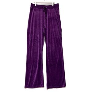 French Laundry Womens Velour Wide Leg Pants Pull On Plus Size 2X Y2K Athleisure